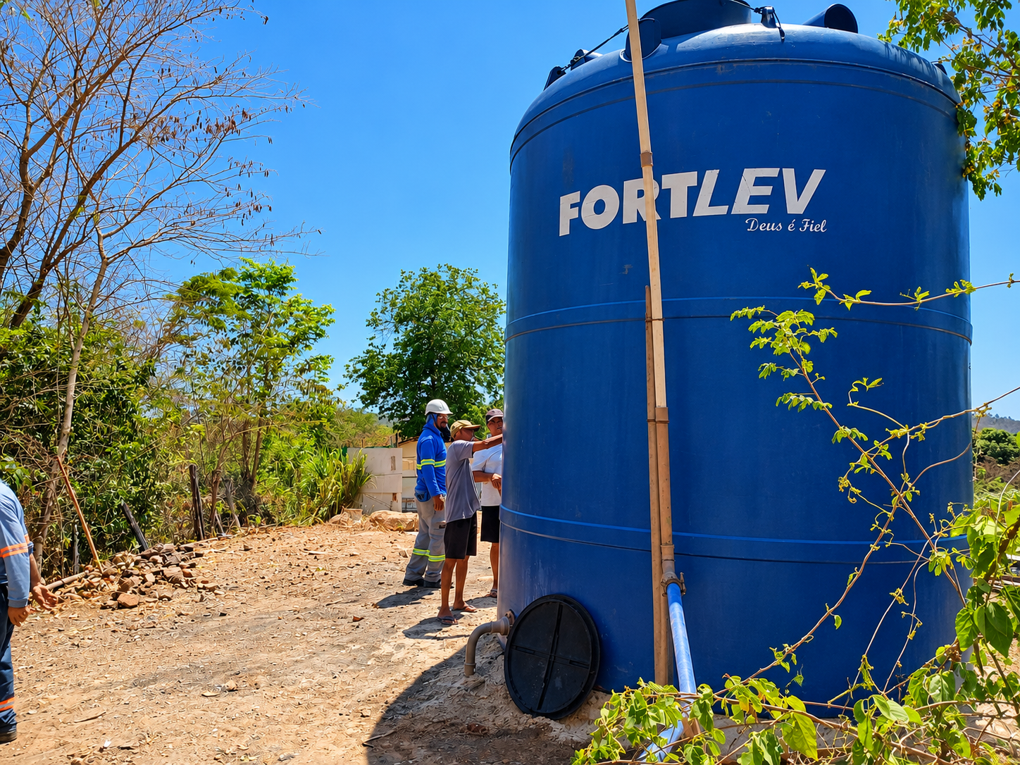 Reservatório de 30 mil litros reforça abastecimento de água para 120 famílias na zona rural de Teresina