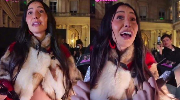 Sabrina Sato se enrola com inglês em Paris e diverte fãs