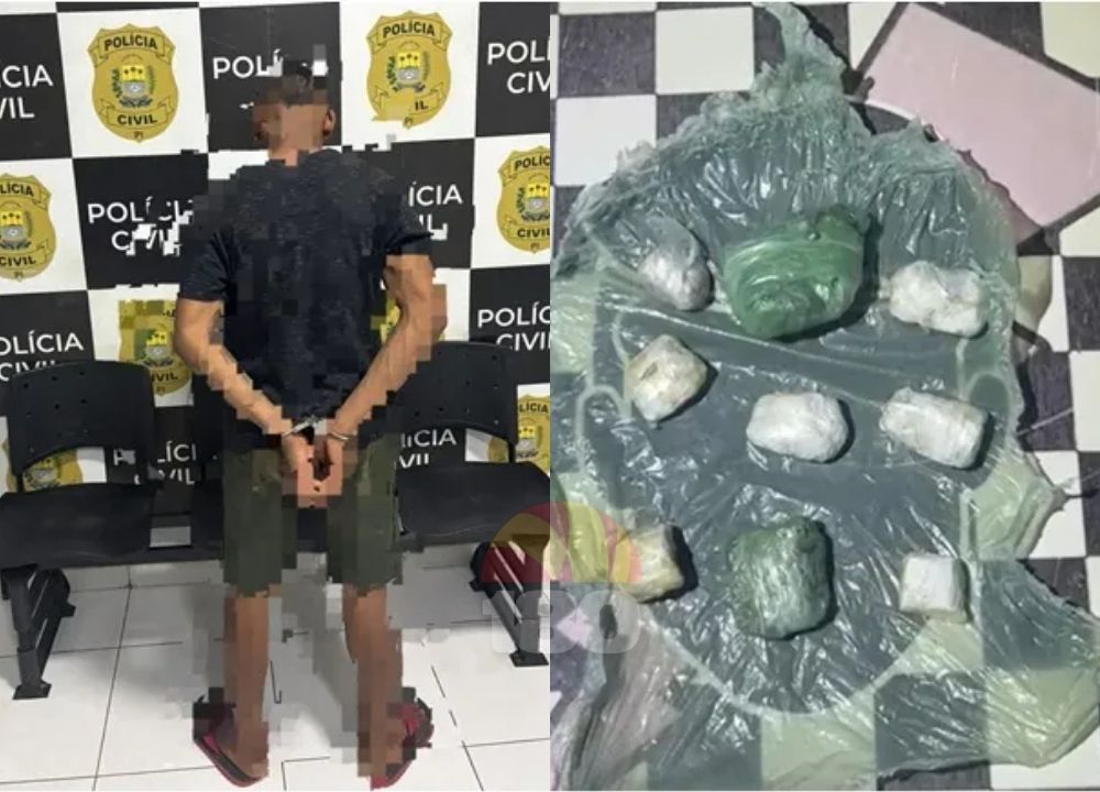 Suspeito arremessa pacotes de droga em terreno baldio, mas acaba preso no Piauí