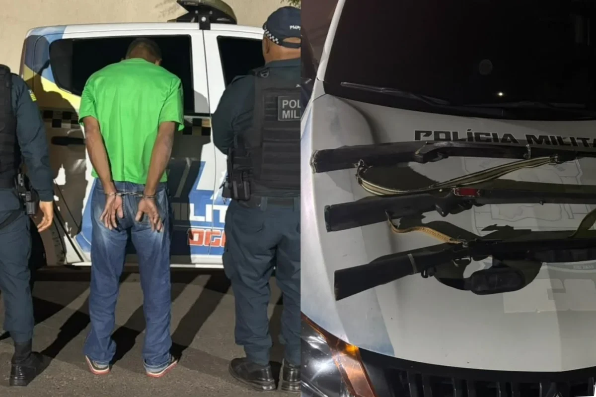 Suspeito de agredir duas pessoas é preso com três espingardas no Sul do Piauí