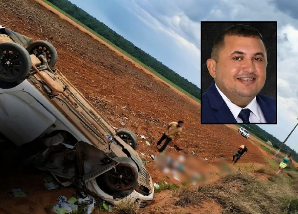 Vereador e duas jovens morrem após carro capotar na MT-109; Câmara lamenta