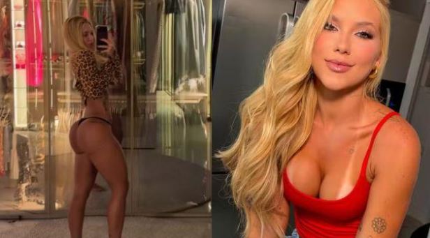 Virginia Fonseca exibe bronzeado e mostra marquinha