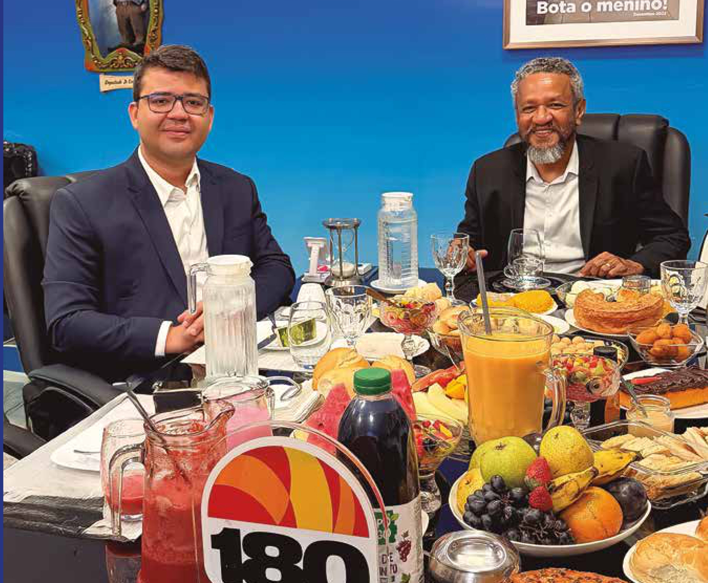 Chico Lucas, Secretário Nacional de Segurança Pública, e Helder Eugênio, diretor-geral do Portal 180graus.