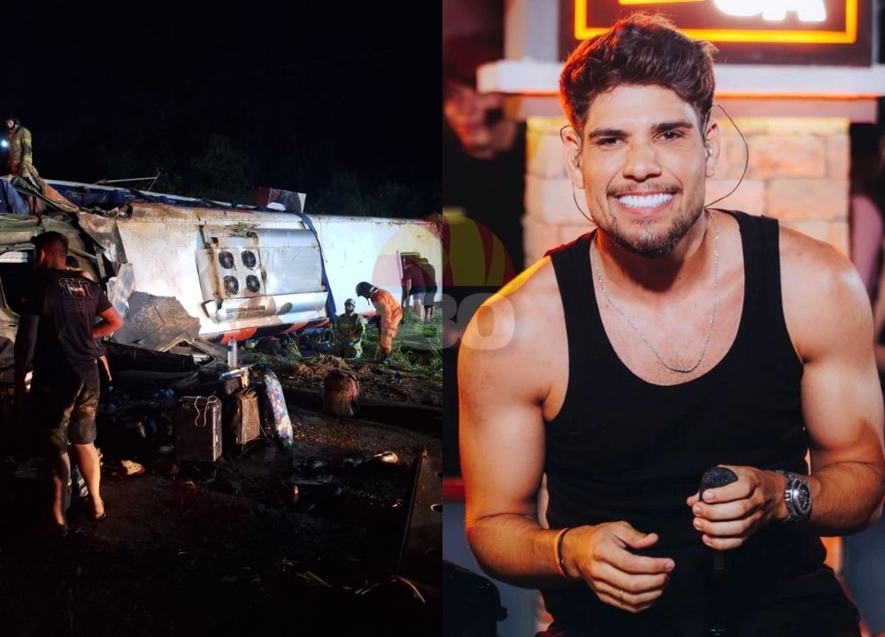 Ônibus com banda tomba na BR-316 e deixa seis feridos em Teresina