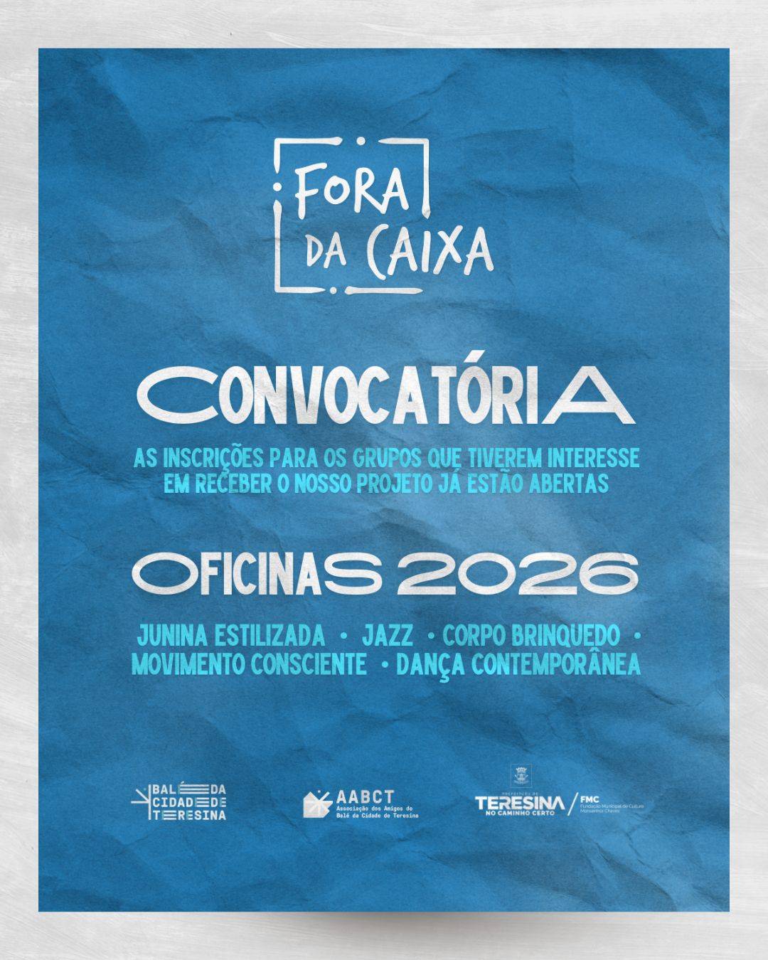 Projeto fora da caixa abre inscrições para 2026 e amplia alcance da dança