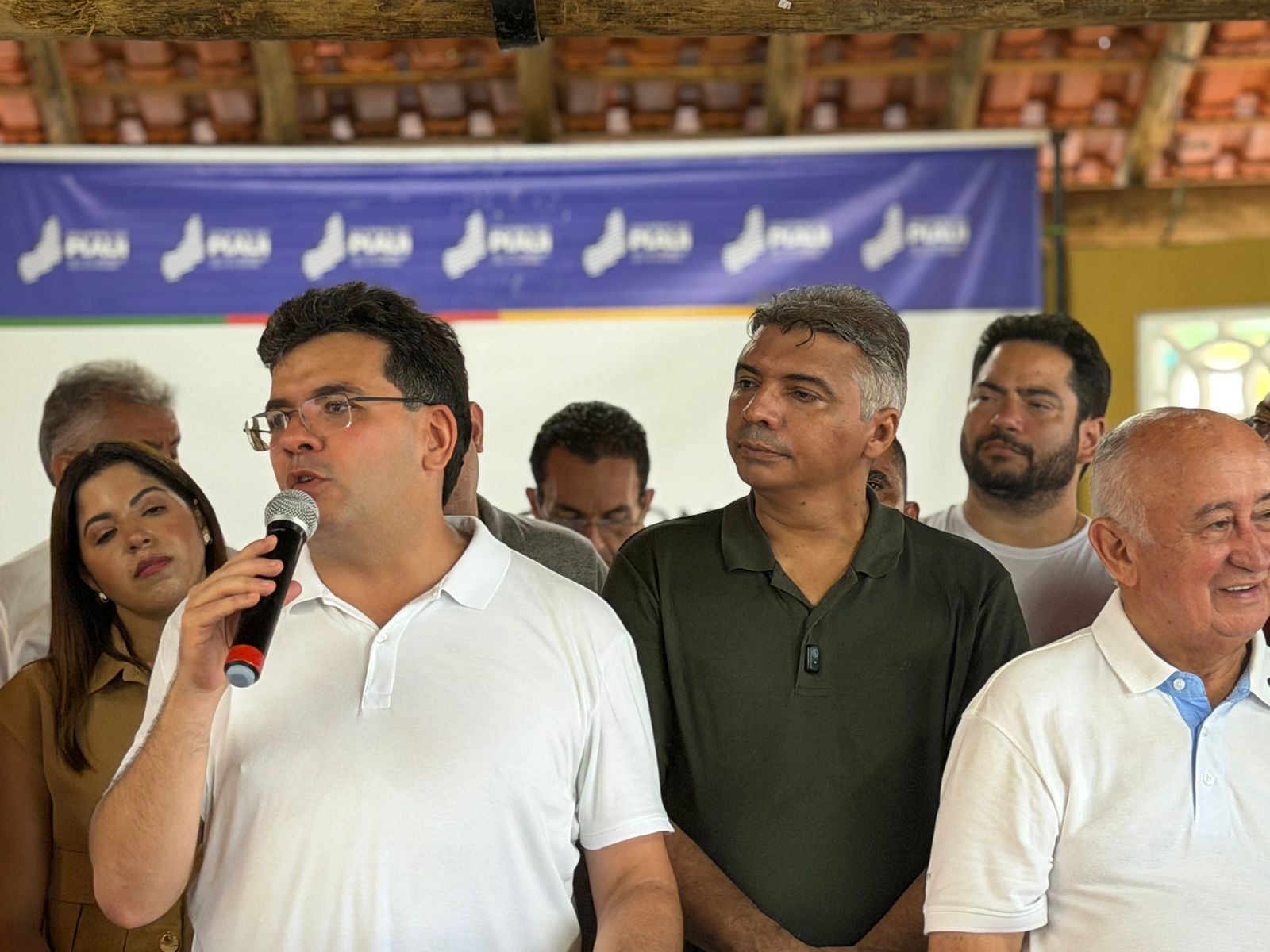Visita de Rafael Fonteles a Nossa Senhora de Nazaré