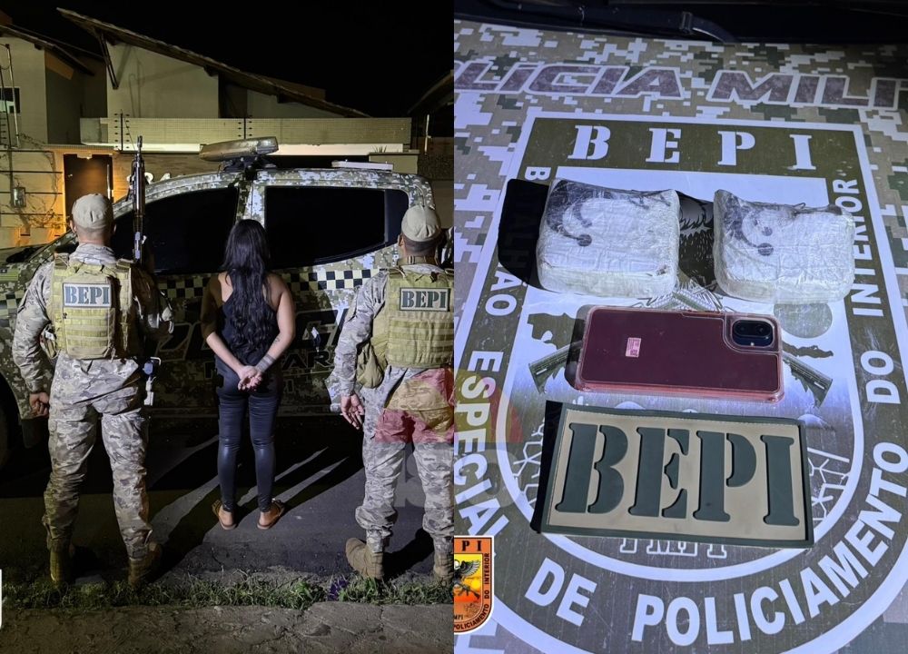 Mulher é presa com cocaína em Picos após denúncia de movimentação suspeita em motel