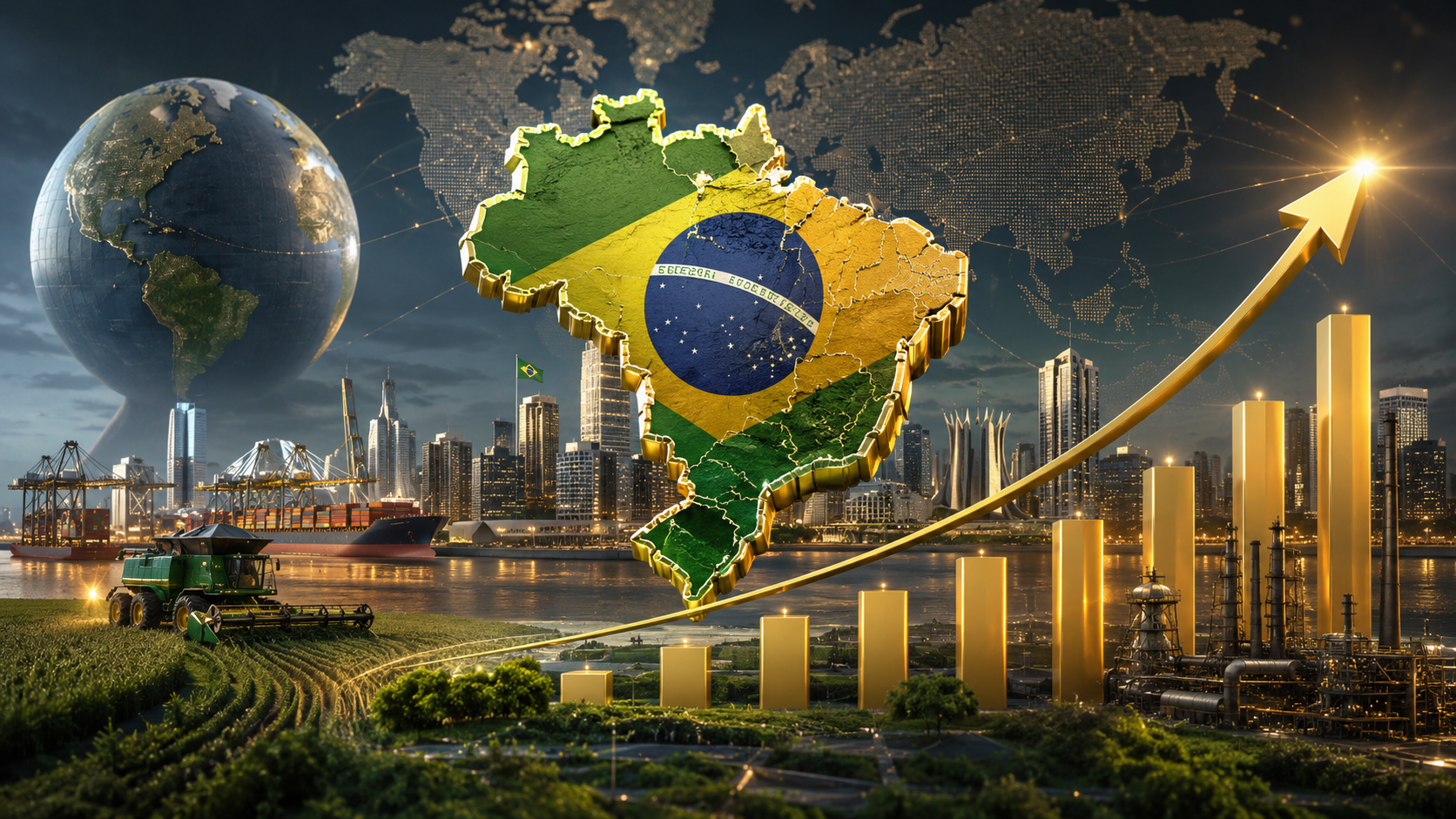 Projeções do Fundo Monetário Internacional (FMI), compiladas pela consultoria Austin Ratings com dados de 45 países, apontam que o Brasil deve retomar a 10ª posição entre as maiores economias do mundo em 2026.