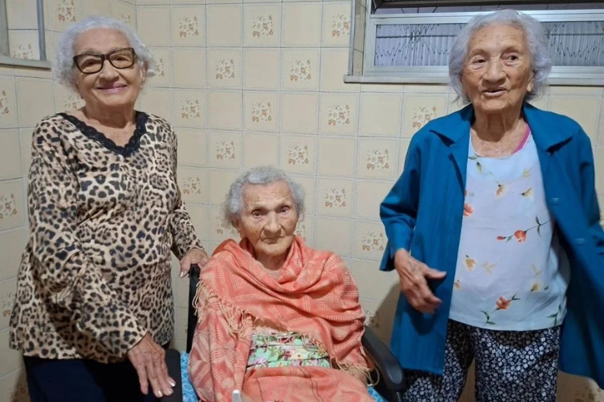 316 anos: três brasileiras formam o trio de irmãs mais velhas do mundo
