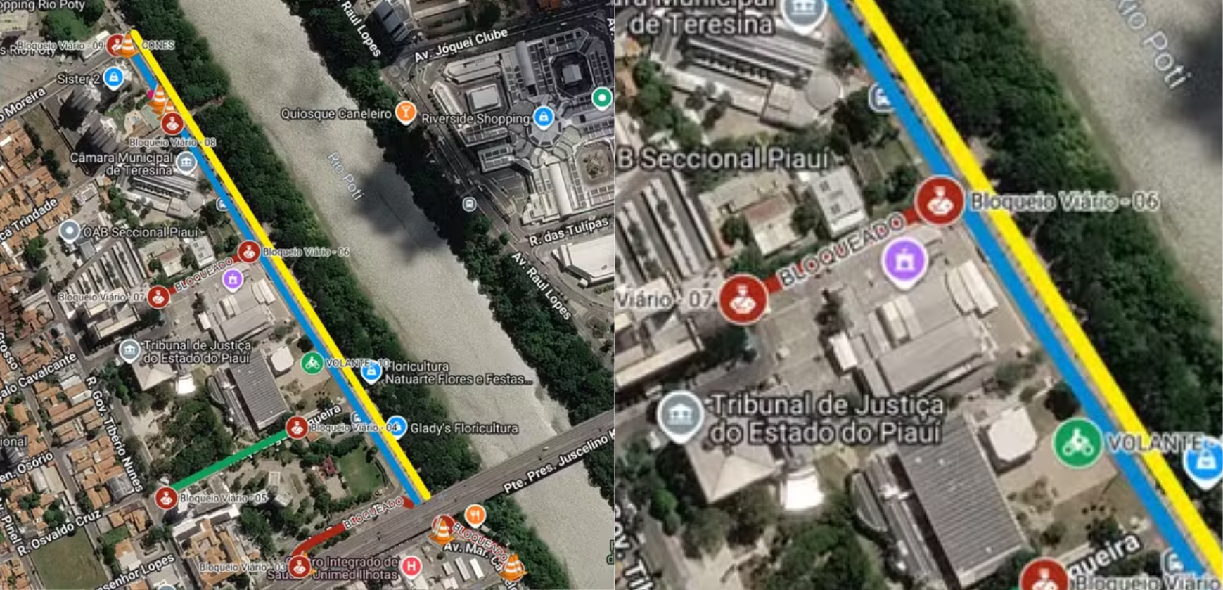 Avenida Marechal Castelo Branco, ponte JK e mais trechos em Teresina serão interditados