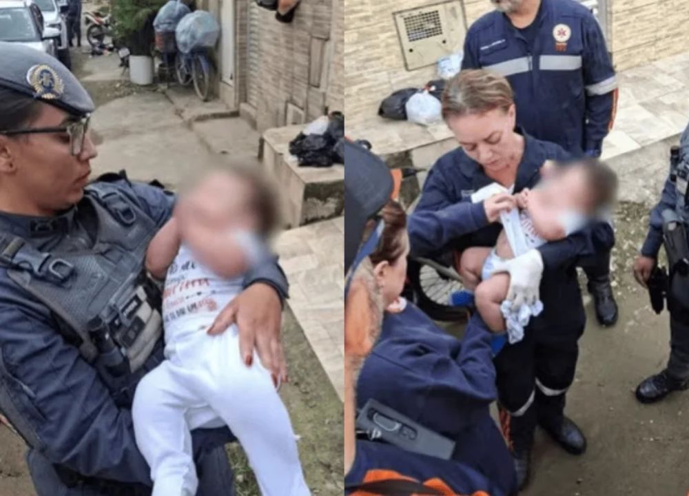 Bebê de 3 meses é resgatado após ser feito refém pelo próprio pai