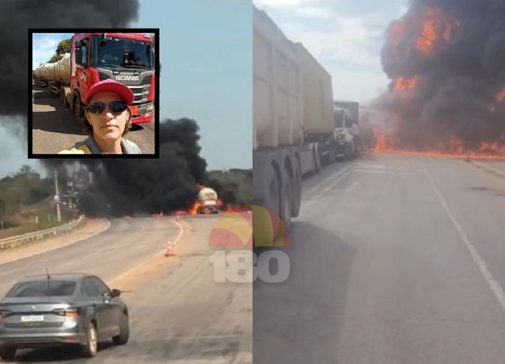 Caminhoneira morta em colisão entre três carretas na BR-070 é identificada