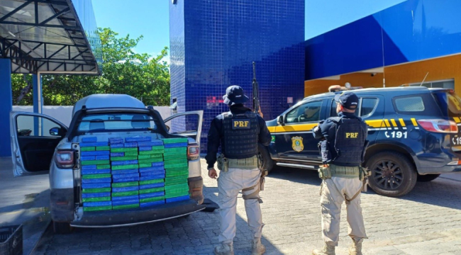 Cerca de 135 kg de cocaína escondidos em picape são apreendidos na BR-402, em Parnaíba