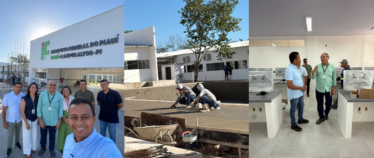 Deputado Dr. Francisco visita construção do campus do IFPI de Alto