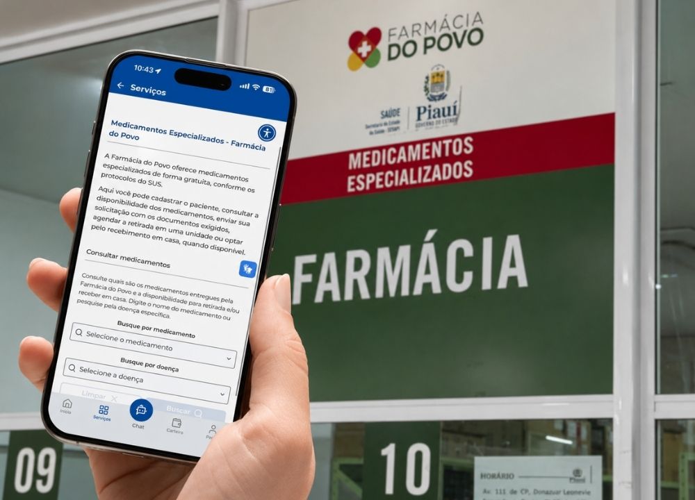 Farmácia do Povo ultrapassa 1 milhão de atendimentos e amplia acesso digital pelo Gov.pi Cidadão