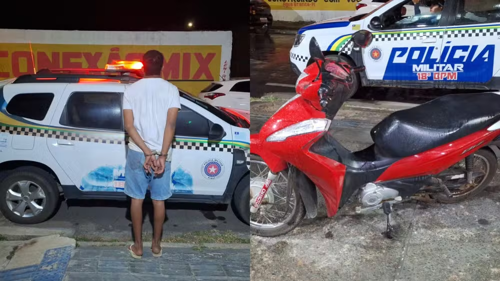 Filho é preso suspeito de roubar moto da mãe no Centro-Norte do PI