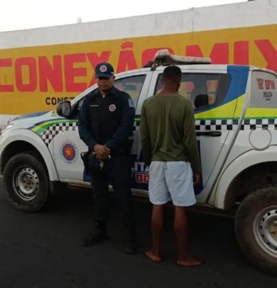 Homem é preso por suspeita de agredir e ameaçar com facão vizinha de 08 anos