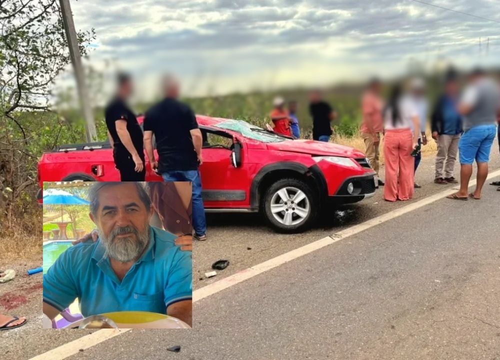 Idoso de 67 anos morre após capotamento na BR-407, no Sul do Piauí