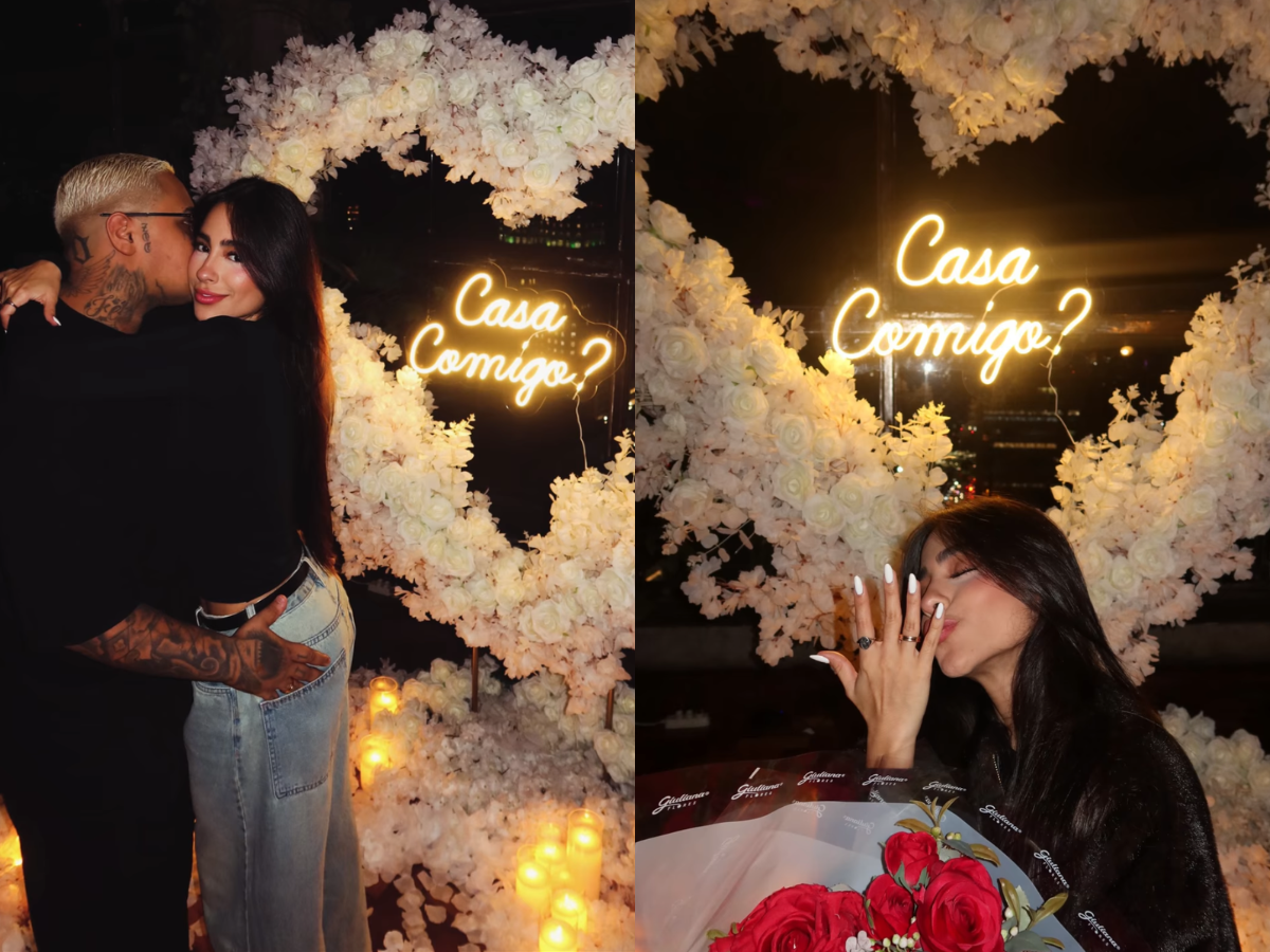 Mc Ryan surpreende Gi Roque com pedido de casamento no Dia dos Namorados