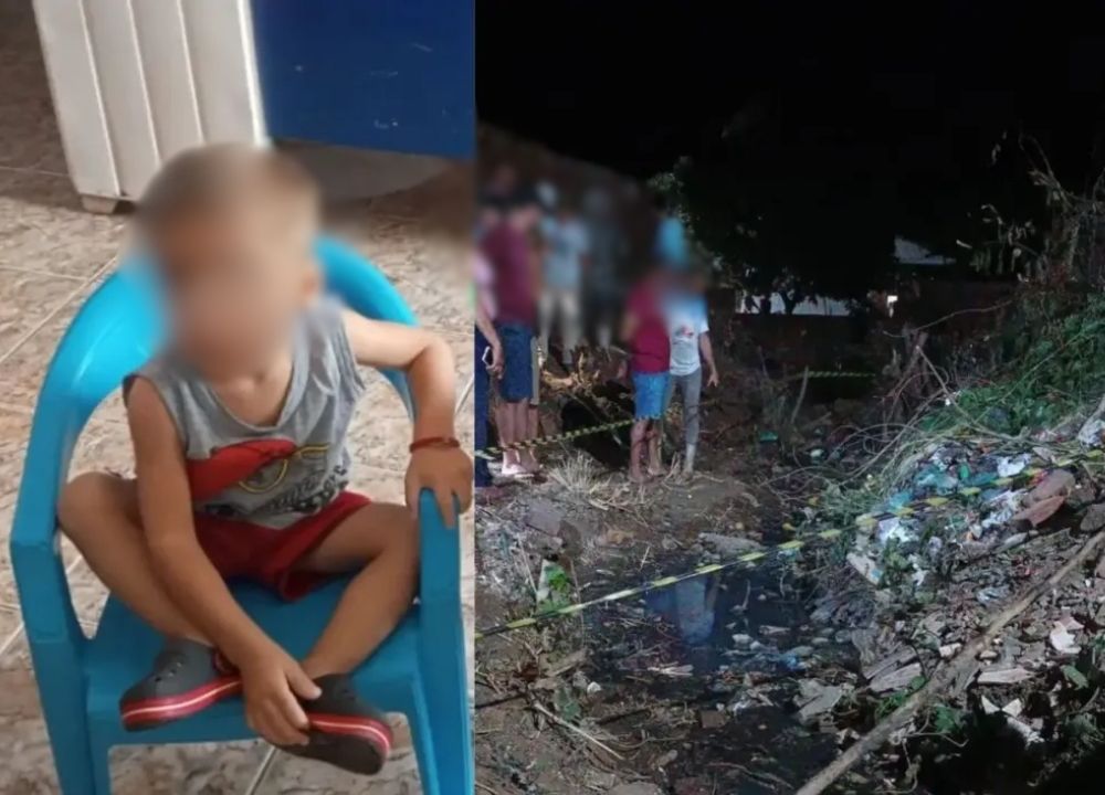 Menino de 2 anos é encontrado morto dentro de esgoto no interior do Piauí