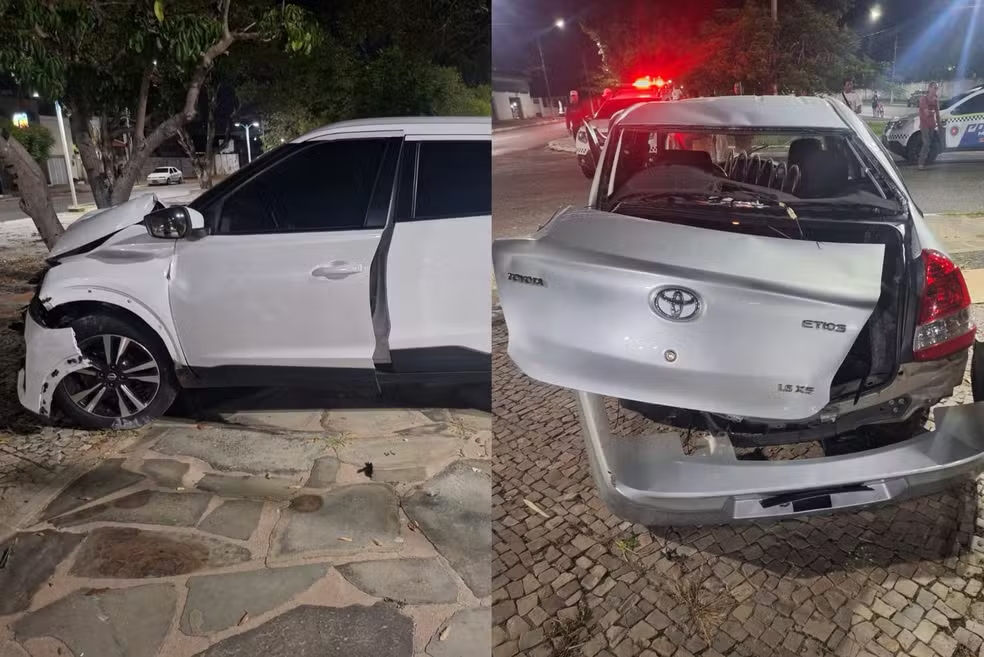 Motoristas e passageiro ficam feridos após acidente entre carros no PI