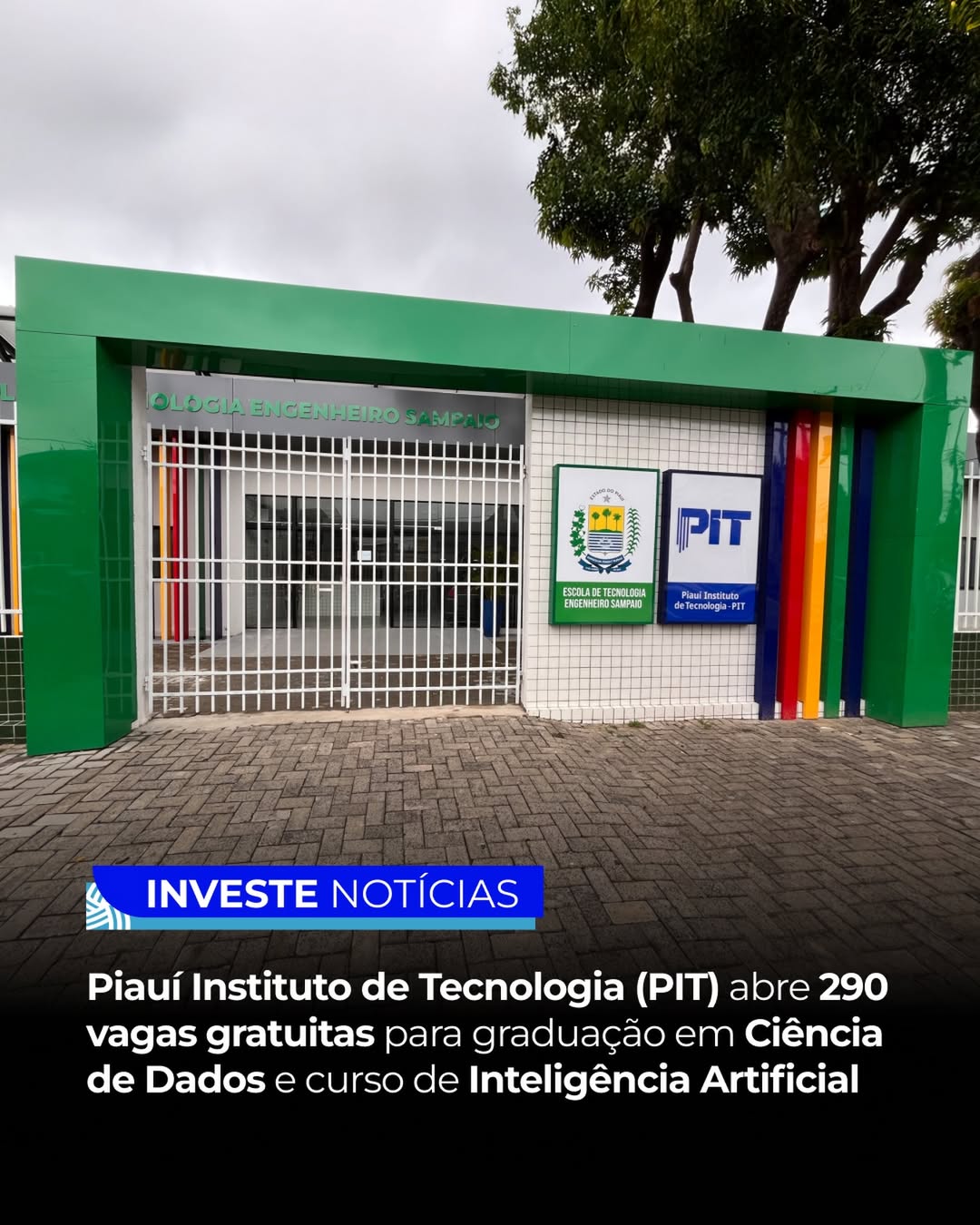 O Piauí Instituto de Tecnologia (PIT) abre para 290 vagas gratuitas