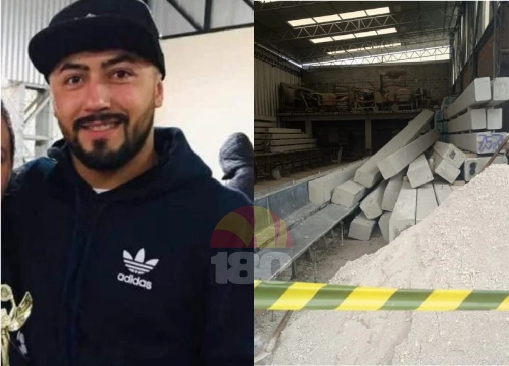 Pai de dois filhos morre após postes desabarem sobre ele durante trabalho em fábrica