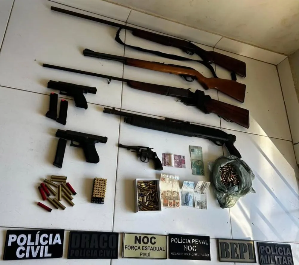 Polícia prende dois suspeitos e apreende veículos e armas em Morro Cabeça no Tempo