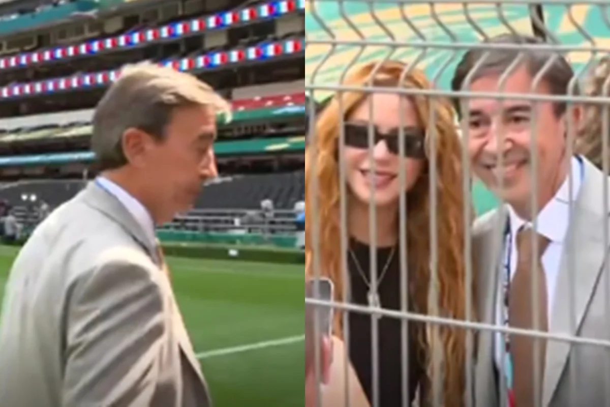 Repórter foge de cobertura e tira foto com Shakira