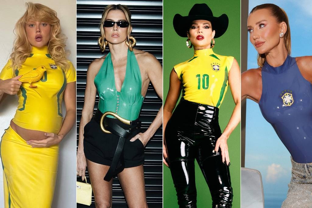 Roupas de látex viram tendência entre celebridades no Brasil durante a Copa do Mundo