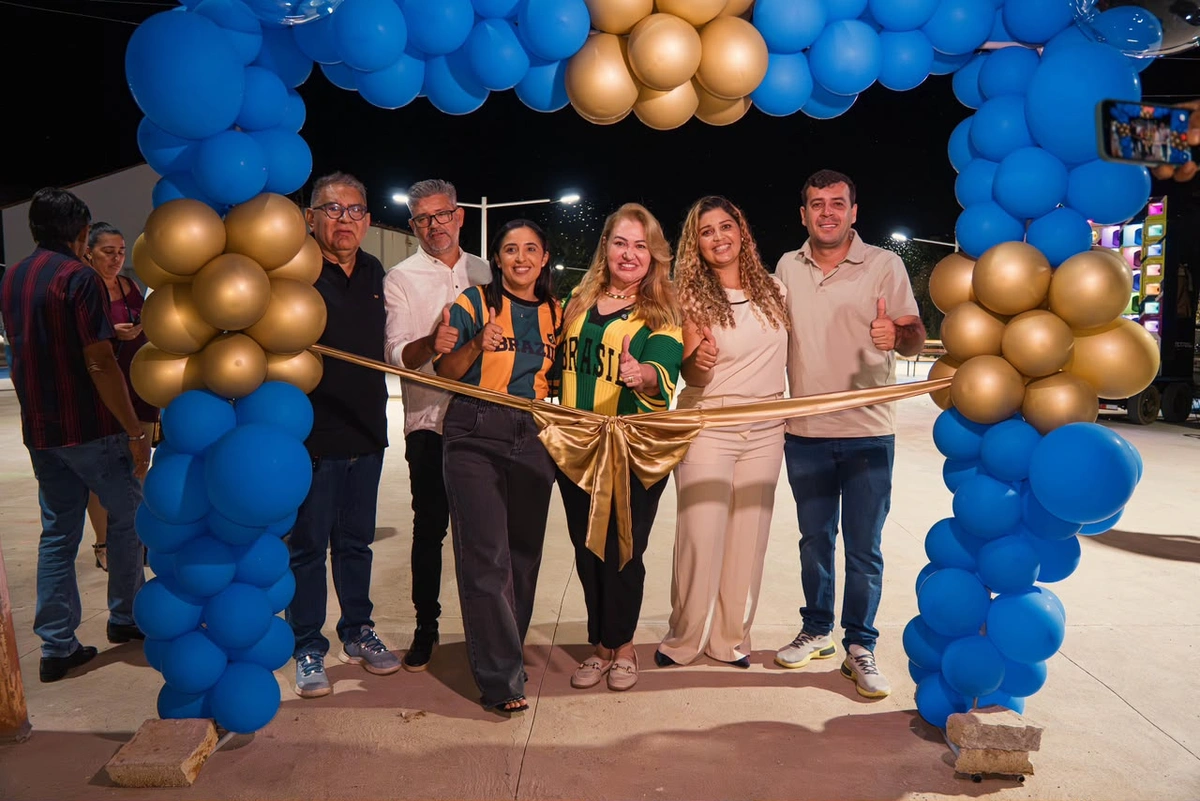 Simone Pereira participa da inauguração da praça da comunidade Boa Vista