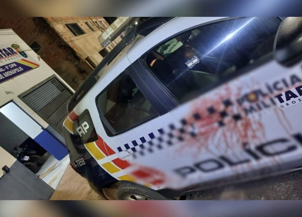 Suspeito de agredir mulher decepa mão de PM e é baleado em MT