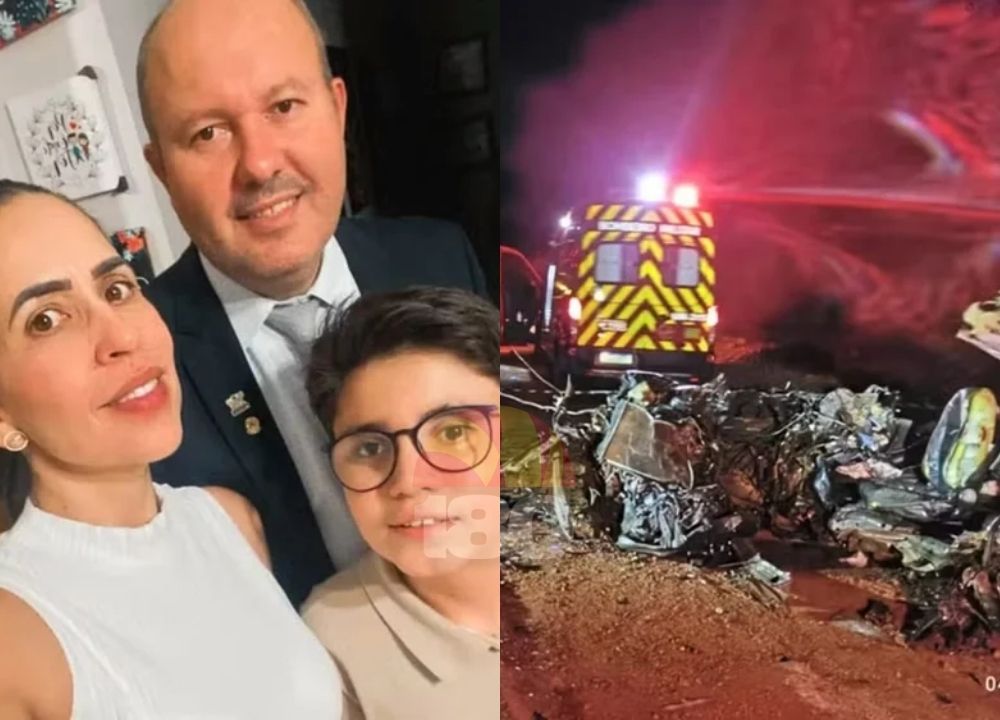 Tragédia na rodovia: acidente mata vereador, mulher e filho em Goiás