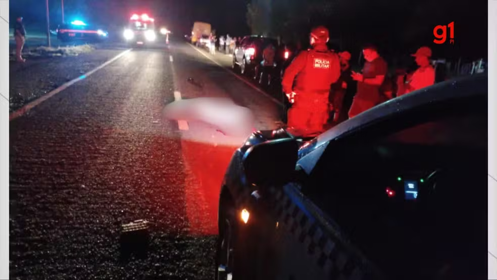 Ciclista morre em colisão com carro na BR-316 entre Teresina e Demerval Lobão