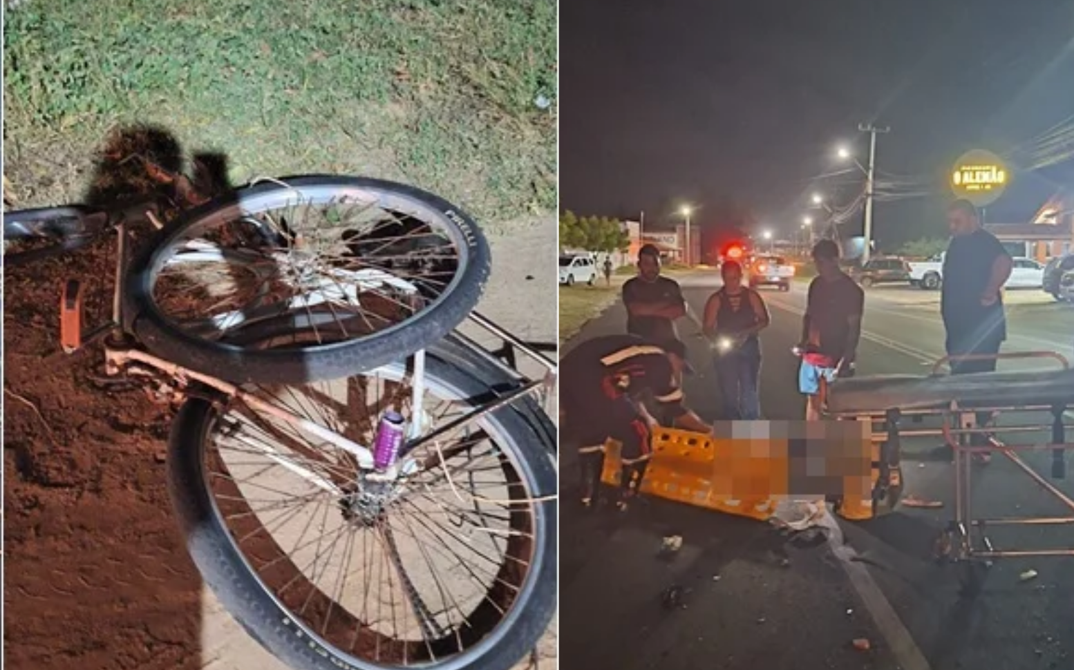 Ciclista sofre dois atropelamentos seguidos