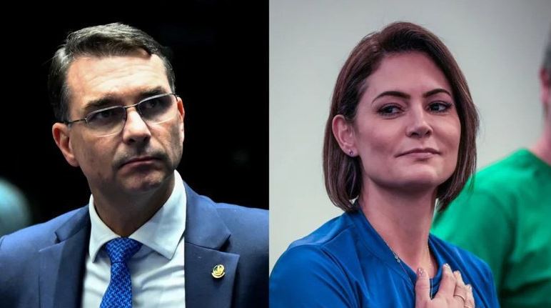 Flávio Bolsonaro diz que não tem mais relação com Michelle e que evitou confronto por respeito ao pai