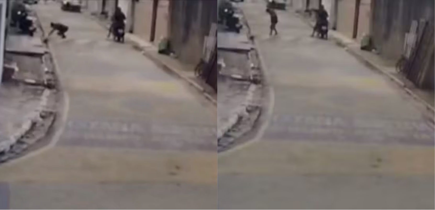 Homem é baleado no pescoço após tentar impedir roubo da moto do neto