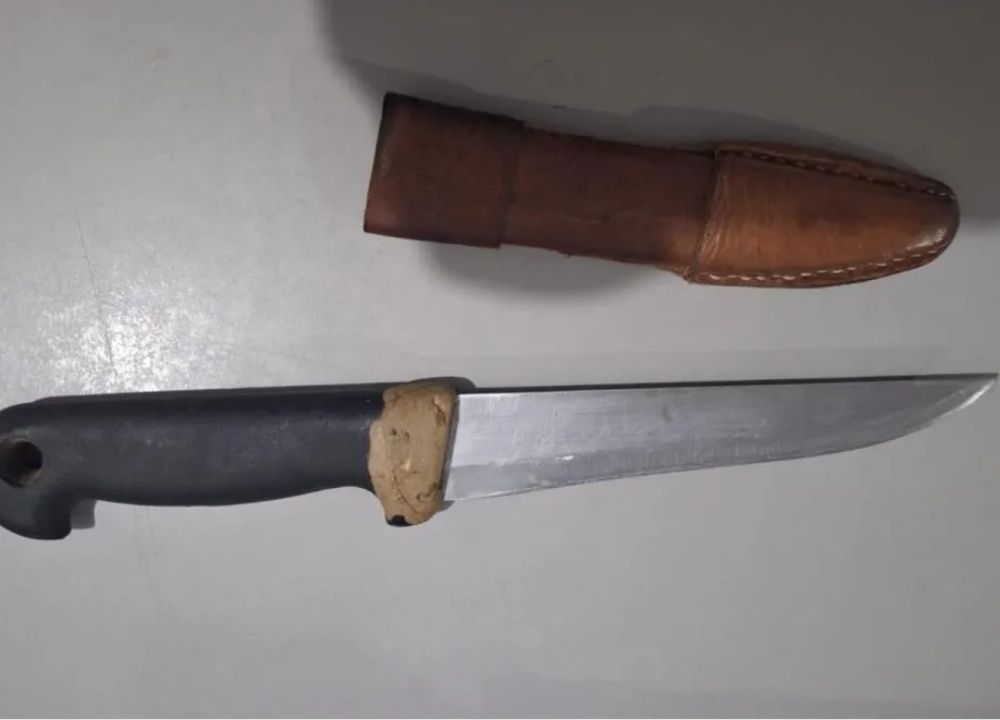 Homem é conduzido à delegacia após ser flagrado com faca durante festejos São Gonçalo do Gurguéia