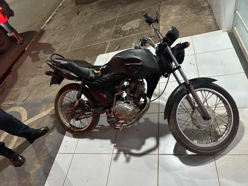 Homem é preso com motocicleta de chassi adulterado durante evento em São João do Arraial