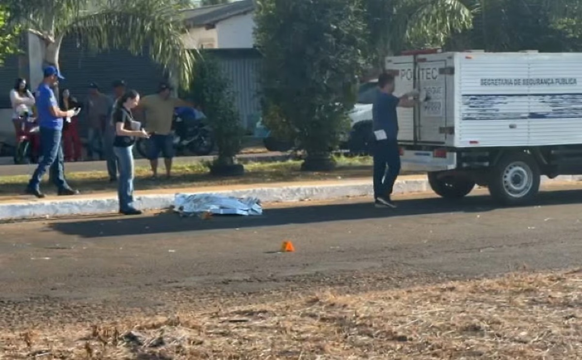 Idosa morre após ser atropelada em avenida no interior de MT; motorista foragido