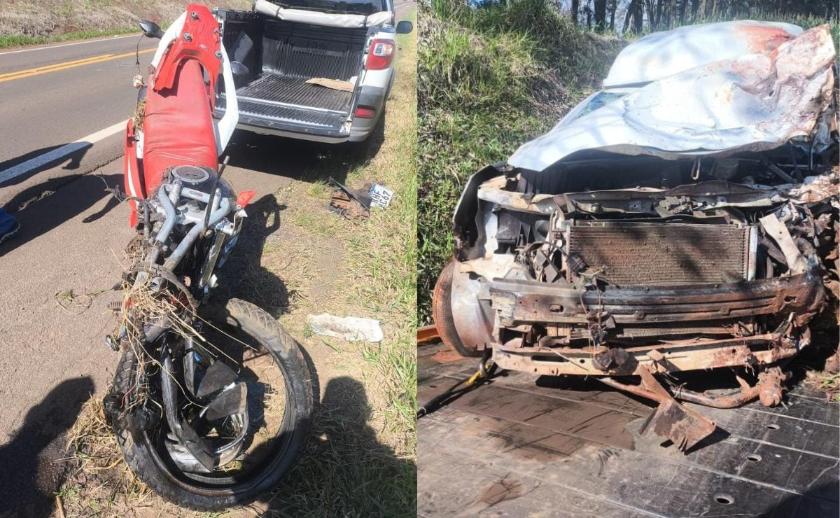 Idoso em moto morre após violenta batida frontal com caminhonete na PR-160, no Norte do ParanáPublicado primeiro em Banda B » Idoso em moto morre após violenta batida frontal com caminhonete na PR-160, no Norte do Paraná