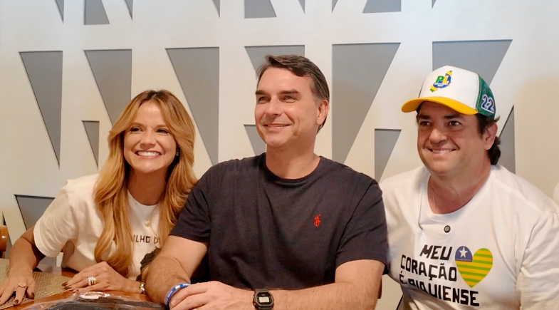 Lideranças do PL Piauí e Flavio Bolsonaro