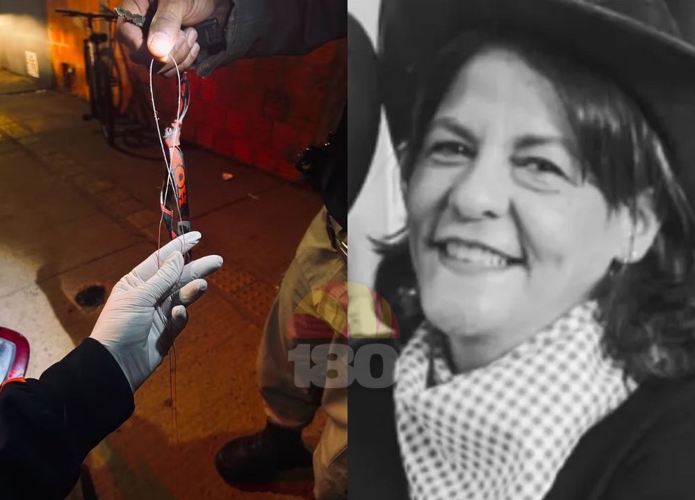 Professora morre após ser atingida por linha chilena enquanto pilotava motocicleta