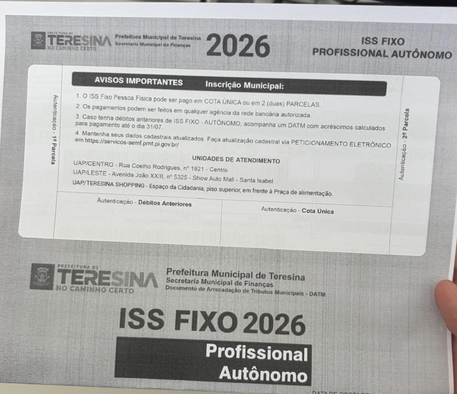 SEMF reforça prazo para pagamento do ISS Autônomo até 31 de julho
