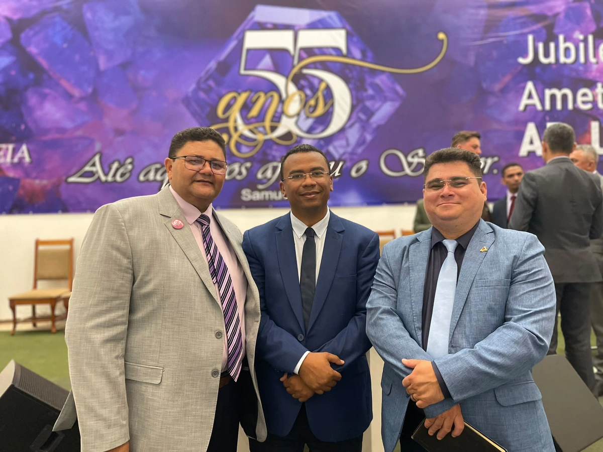 Vereador Geraldin participa da celebração dos 55 anos da Assembleia de Deus em Uruçuí