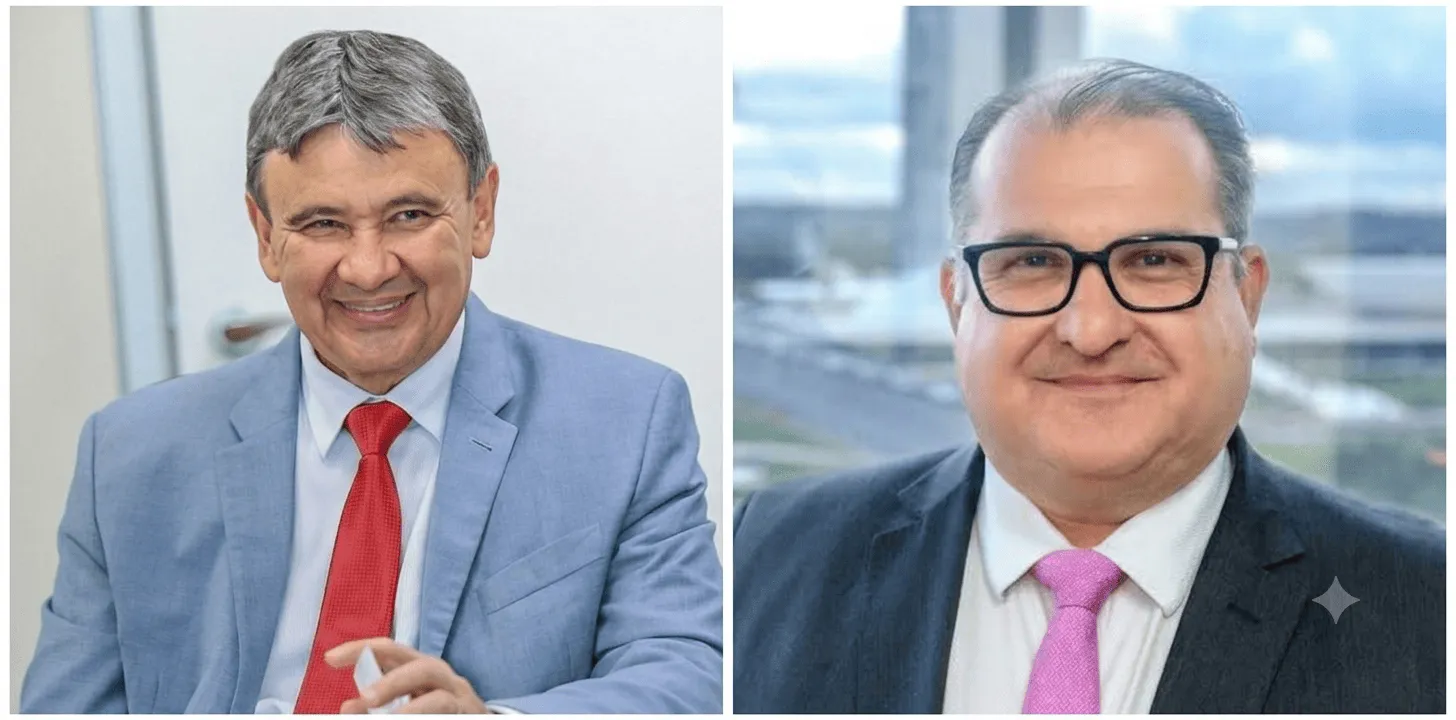 Wellington Dias e George Santoro, ministro dos transportes