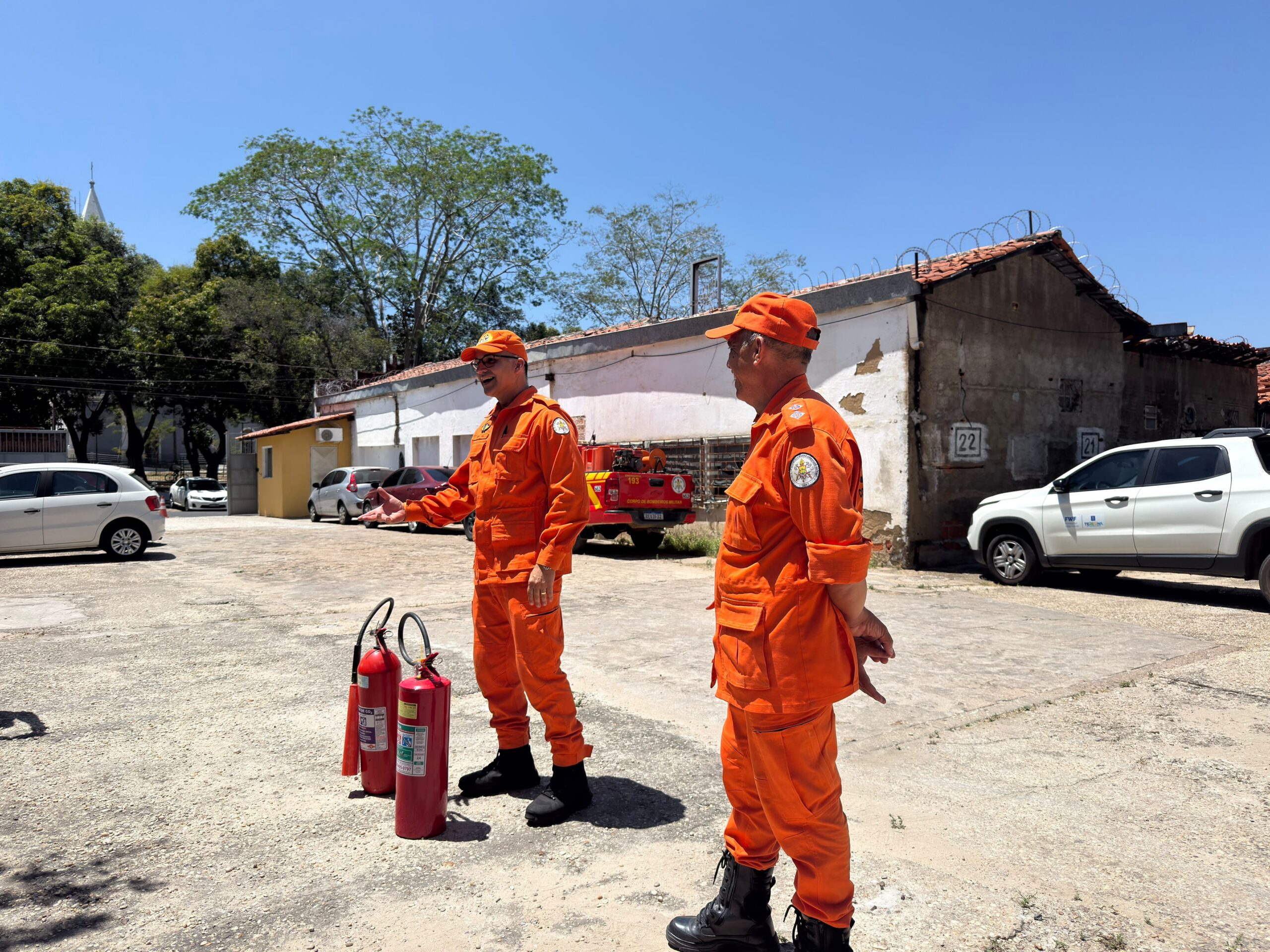 A oficina foi ministrada pelos 2º Tenente BM Rafael Bezerra e 1º Tenente BM Flávio