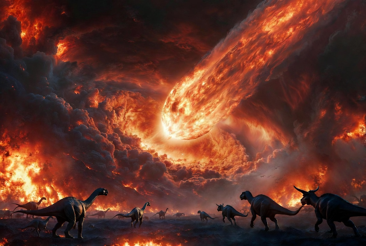 Asteroide que matou os dinossauros causou tempestades de fogo letais