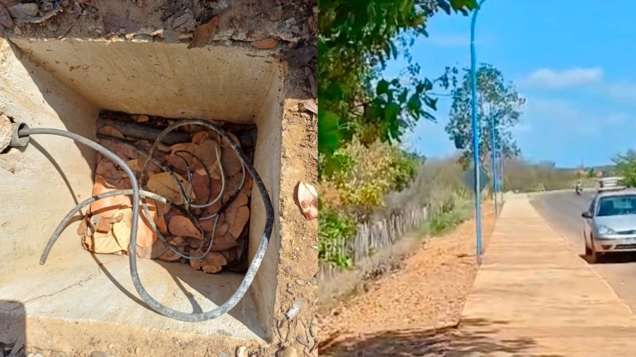 Cabos de energia de pista de caminhada são furtados em Sigefredo Pacheco