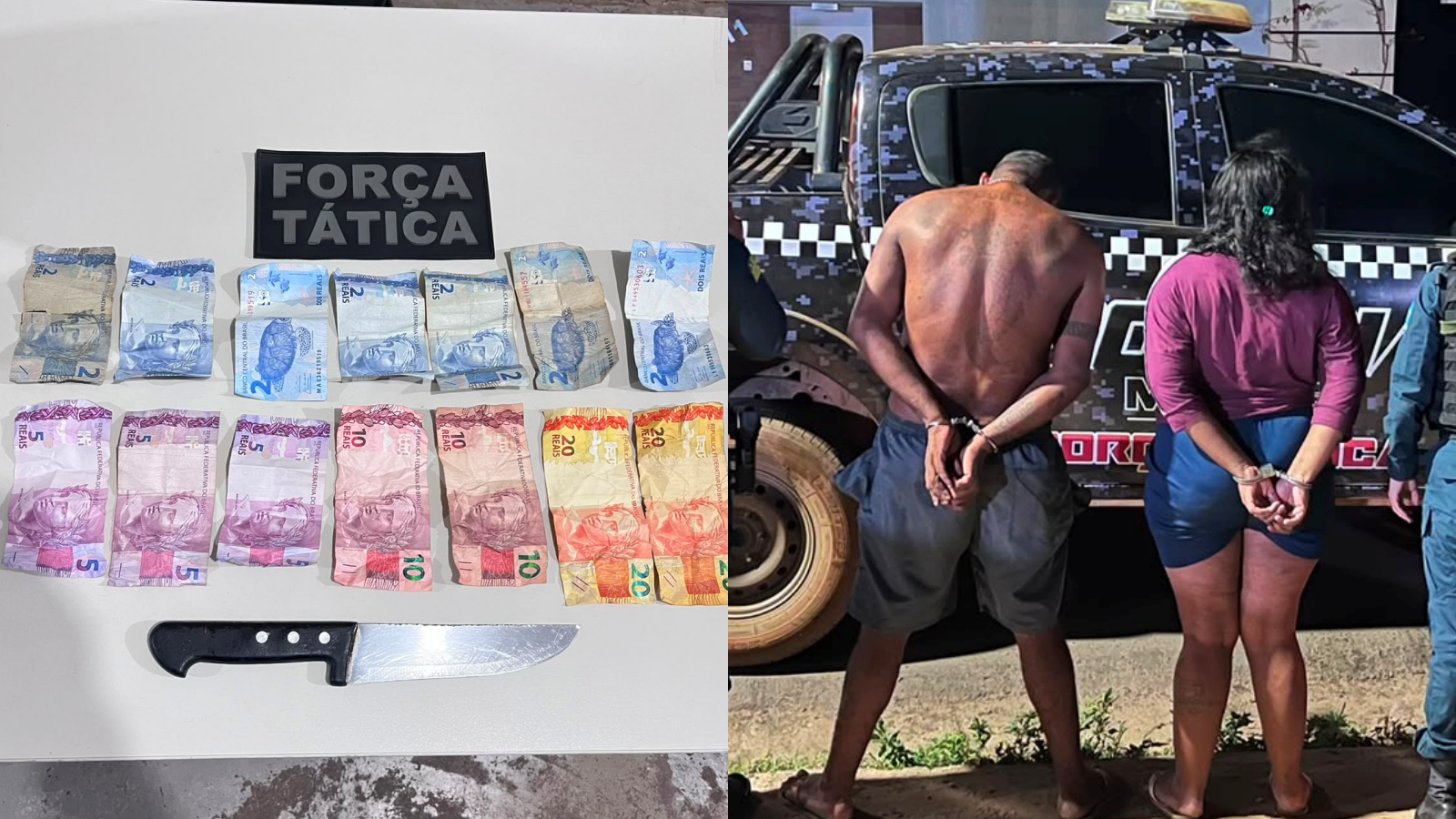 Casal é preso suspeito de roubar farmácia em Picos